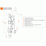 Fechadura Perfil 601-602/03 Inox