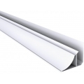 Meia Cana Pvc Moldurada Branco Neve