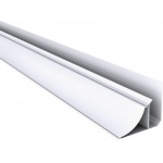 Meia Cana Pvc Moldurada Branco Neve